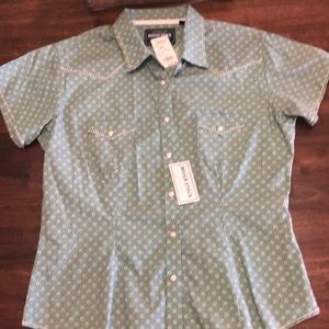 Rough Stock Fitted Short Sleeve Western Shirt